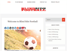 Tablet Screenshot of blindsidefootball.com